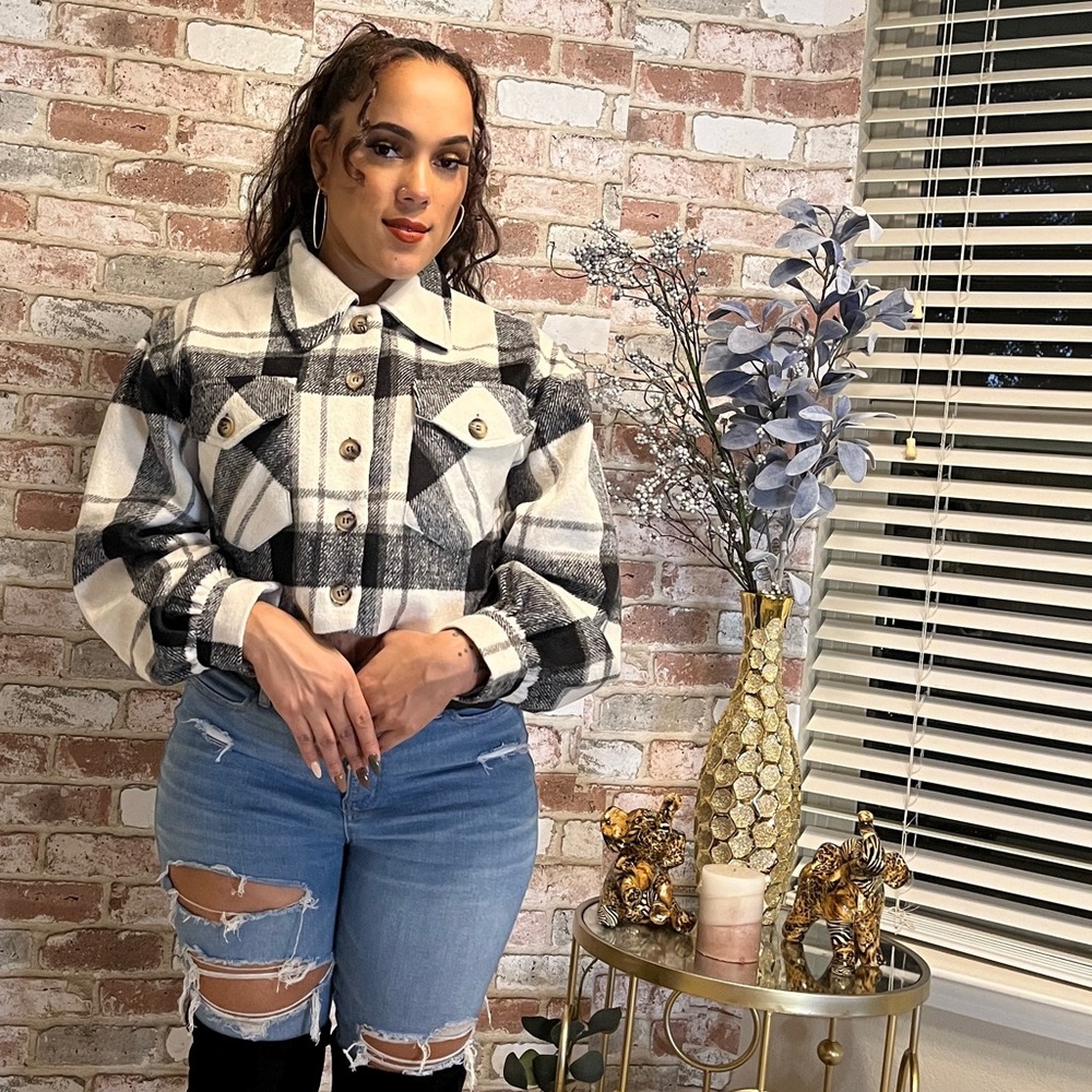 Button down flannel jacket - Picture 3 of 4